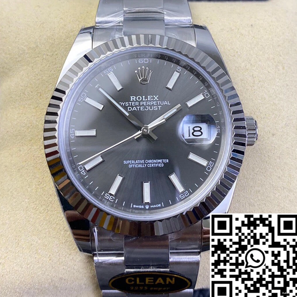 Clean Factory M126334-0013 Dial Rolex Datejust Grey 0719